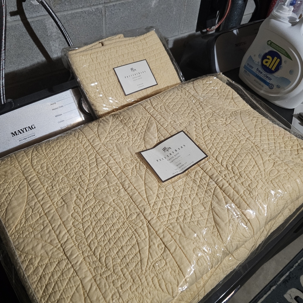 King size Pottery Barn Hanna Quilt.